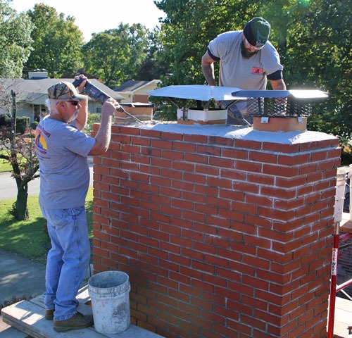 chimney crown rebuild and chimney services in louisville ky